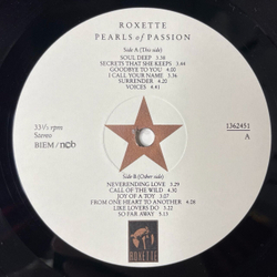 Винтажная виниловая пластинка LP Roxette Pearls Of Passion (Швеция 1986)
