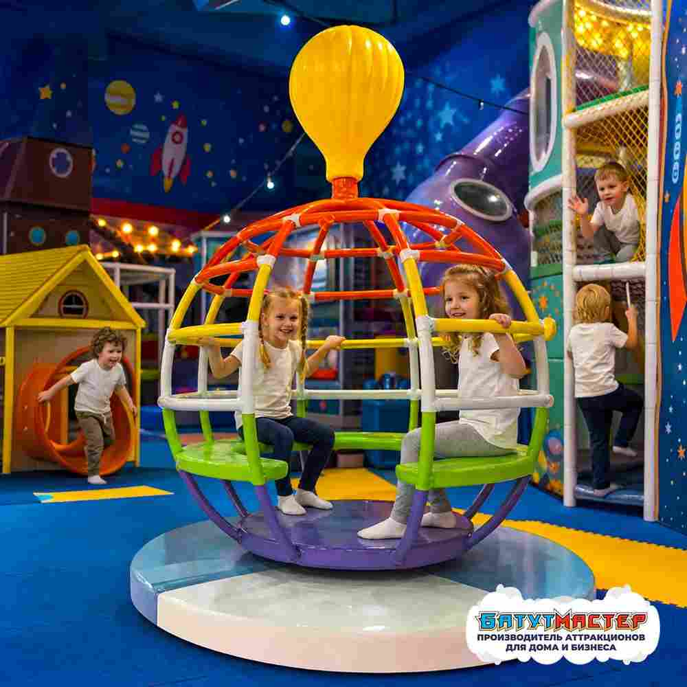 Электрическая карусель детская 4KIDS "Космическая орбита"
