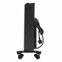 Конвектор электрический Denzel XCE-1500B, 230 В, 1500 Вт, черный, сушилка, колеса, Х-элемент, 98128