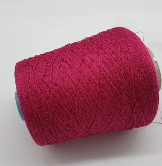 Пряжа Zegna Baruffa KYOTO (59% шелк, 41% хлопок) 3500м/100гр, фуксия