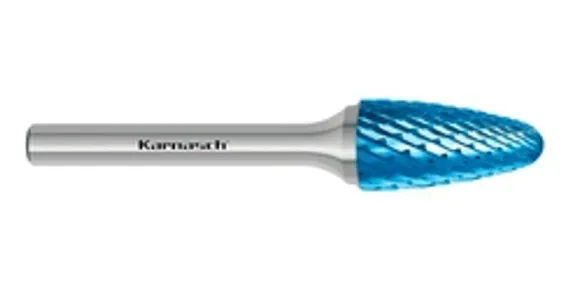 Борфреза твердосплавная Karnasch форма L, 6х18х6х50 мм, насечка HP-6, без покрытия, арт. 11.3084-020