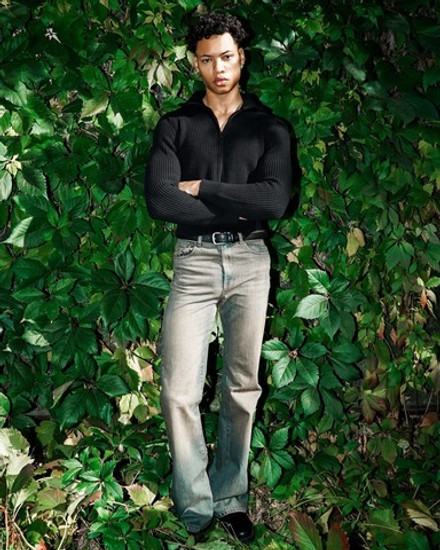 Джинсы bootcut с эффектом ржавчины