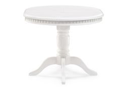 Деревянный стол Долерит 90(120)х90х76 белый / белый