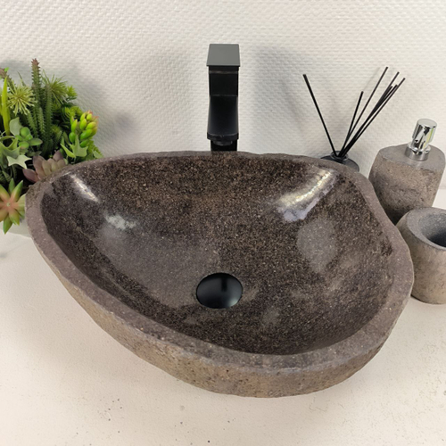 Раковина из речного камня RS-65594 49*38*15 0865