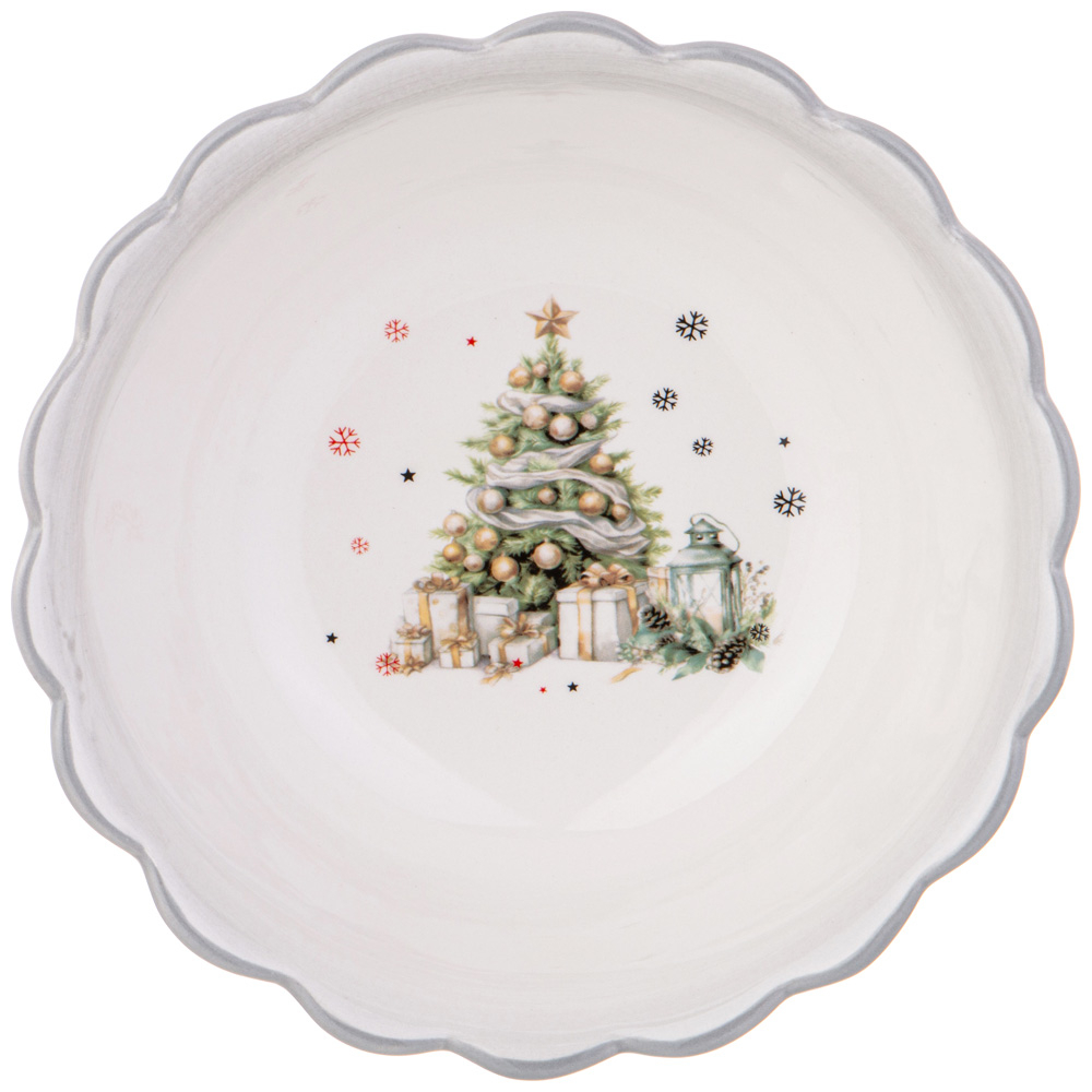 Салатник Agness “С новым годом!" 20.5х7.5см