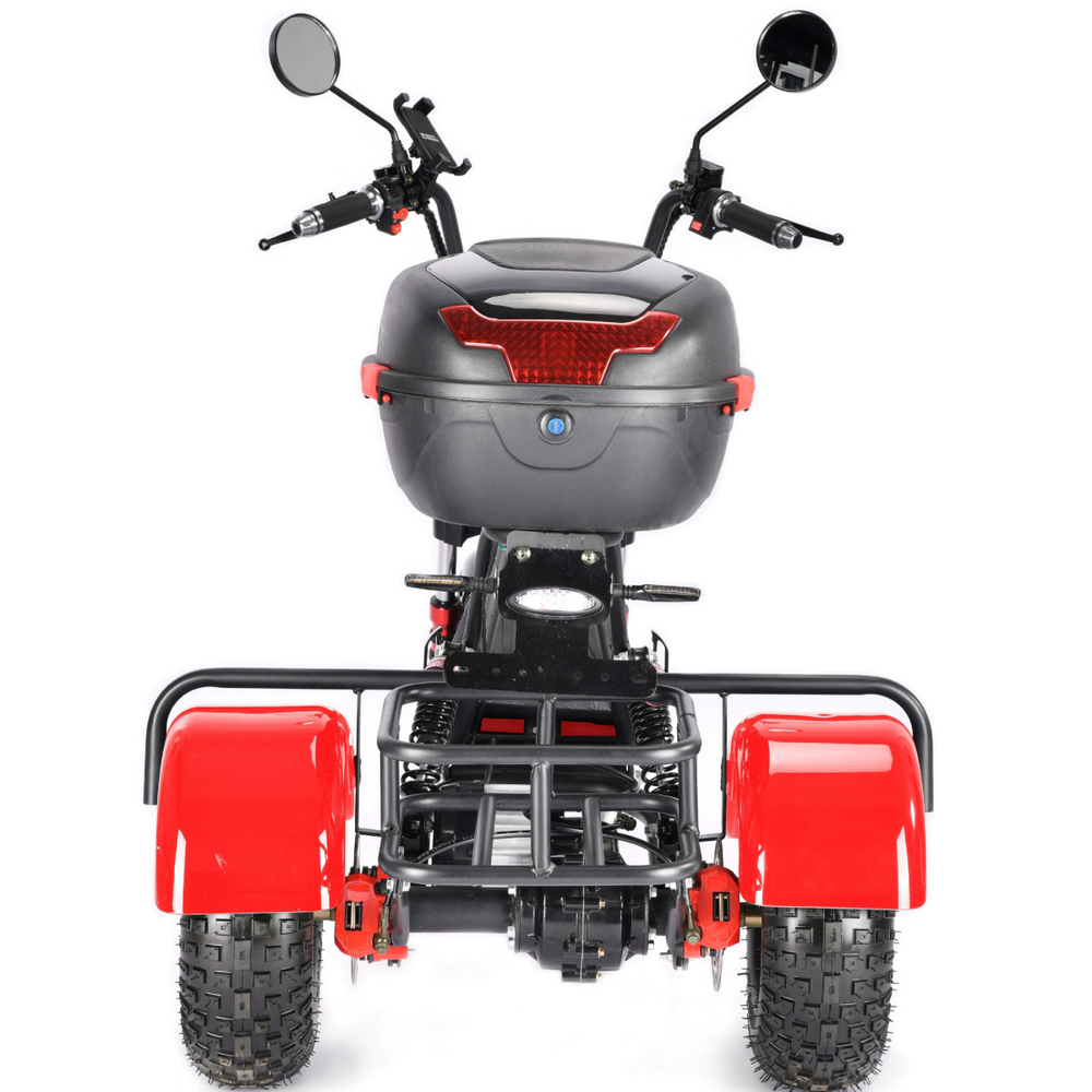 Электротрицикл WHITE SIBERIA TRIKE MINI RED 1500W
