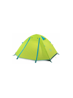 Палатка Naturehike P-Series 2-местная, алюминиевый каркас, салатовая