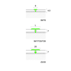 Сгибаемые профили Profilpas Проджоинт Т Флекс PROJOINT T Flex 99/T20