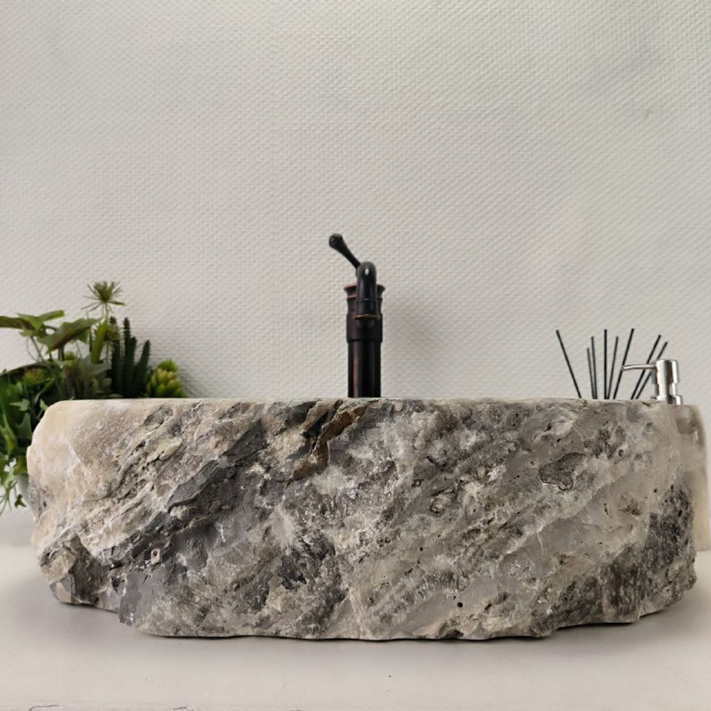 Раковина из оникса Erozy Grey EO-62199 55*42*15 0094