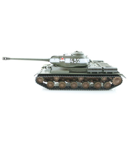 Р/У танк Taigen 1/16 ИС-2 модель 1944, СССР, зеленый, (для ИК танк. боя) 2.4G, деревян. коробка