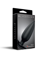 Черная анальная пробка №07 Self Penetrating Butt Plug - 12 см. (Цвет: черный)