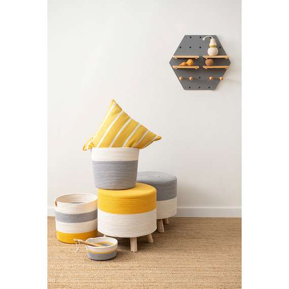 Полка настенная шестиугольная shely, D50 см, светло-серая