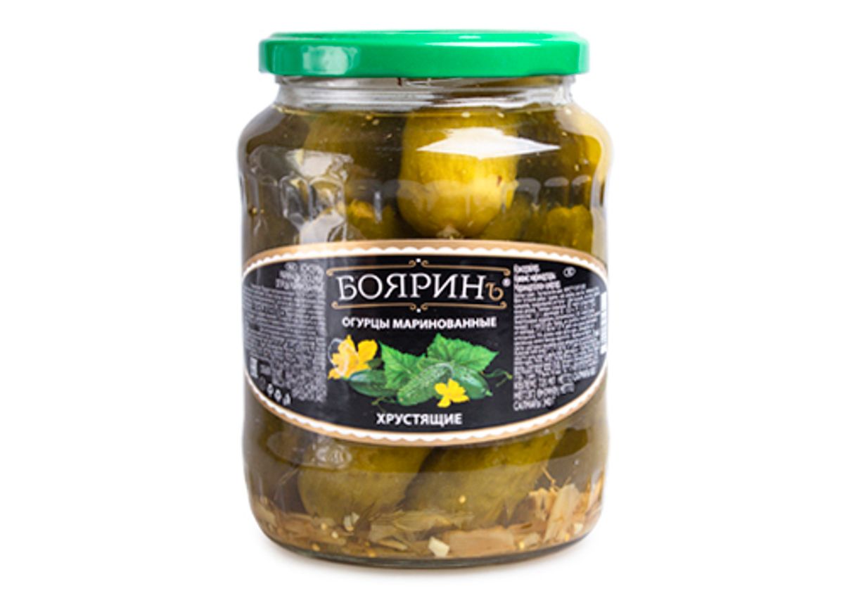 Огурцы маринованные "Боярин", 720г