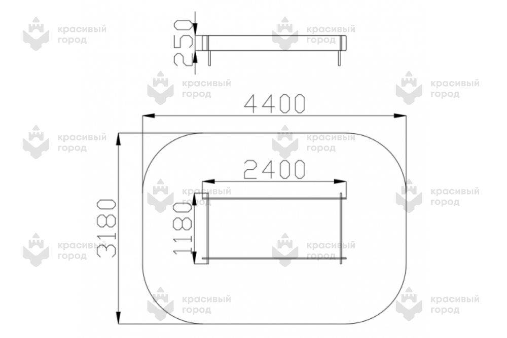 Песочница большая