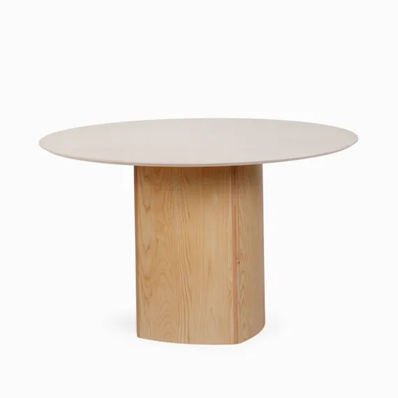 Обеденный стол Addy Ø120 см, бежевый камень