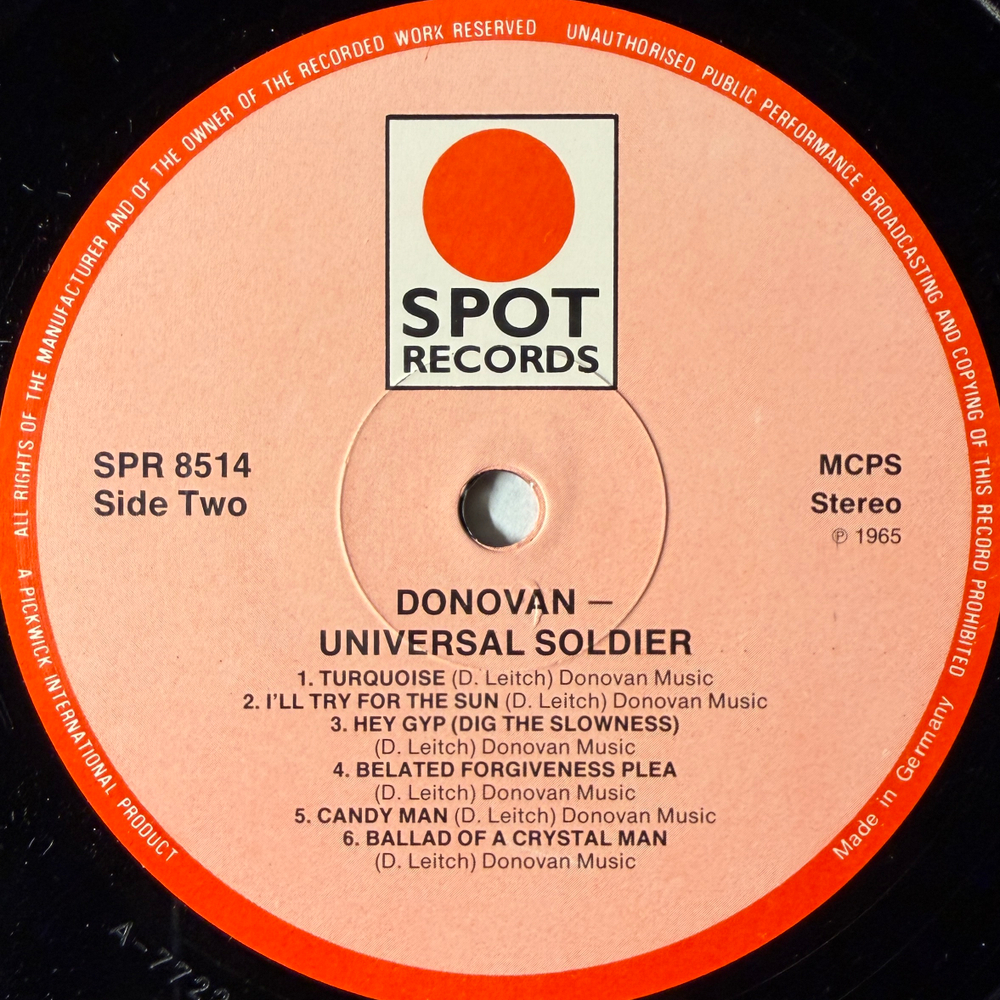 Donovan ‎– Universal Soldier (Германия) Т