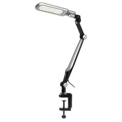 Настольный светильник ЭРА NLED-496-12W-BK светодиодный на струбцине черный | Светодиодные настольные лампы