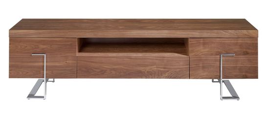 Тумба под ТВ MF2103TV/3222 из ореха и хромированной стали цвет орех