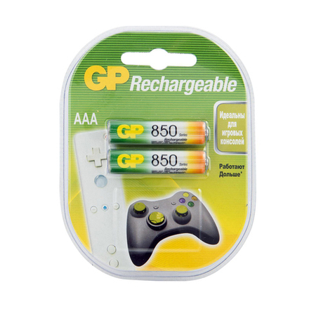 Аккумулятор GP Rechargeable 85AAAHC-5DECRC2, Ni-MH, типоразмер ААА, 850 мАч, 1,2 В, 2 шт