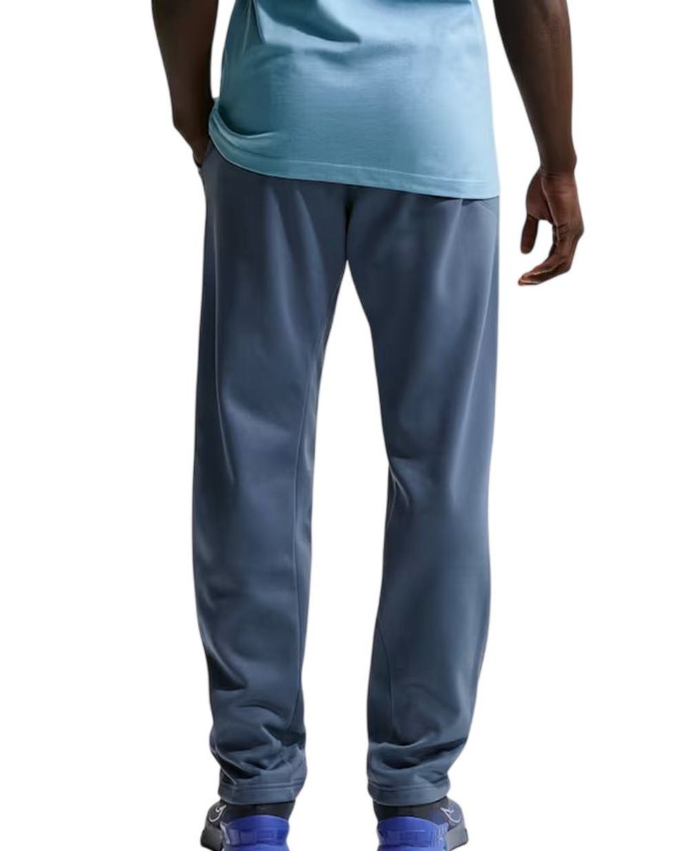 Мужские теннисные штаны Nike Therma-FIT Open Hem Fitness - diffused blue/diffused blue/black