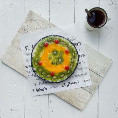 Пай персик-киви