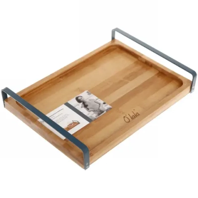 Поднос для завтрака «O'lala» 34*24*7,2см с металлическими ручками