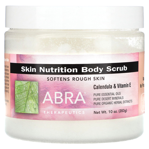 Abra Therapeutics, Skin Nutrition, скраб для тела, календула и витамин E, 283 г (10 унций)