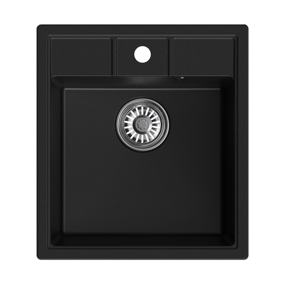 Мойка ML-GM28 КОМФОРТ ультра-черная (344), 450*500*190мм
