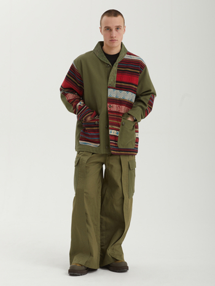 Мужская Куртка Upcycled Shawl Chore