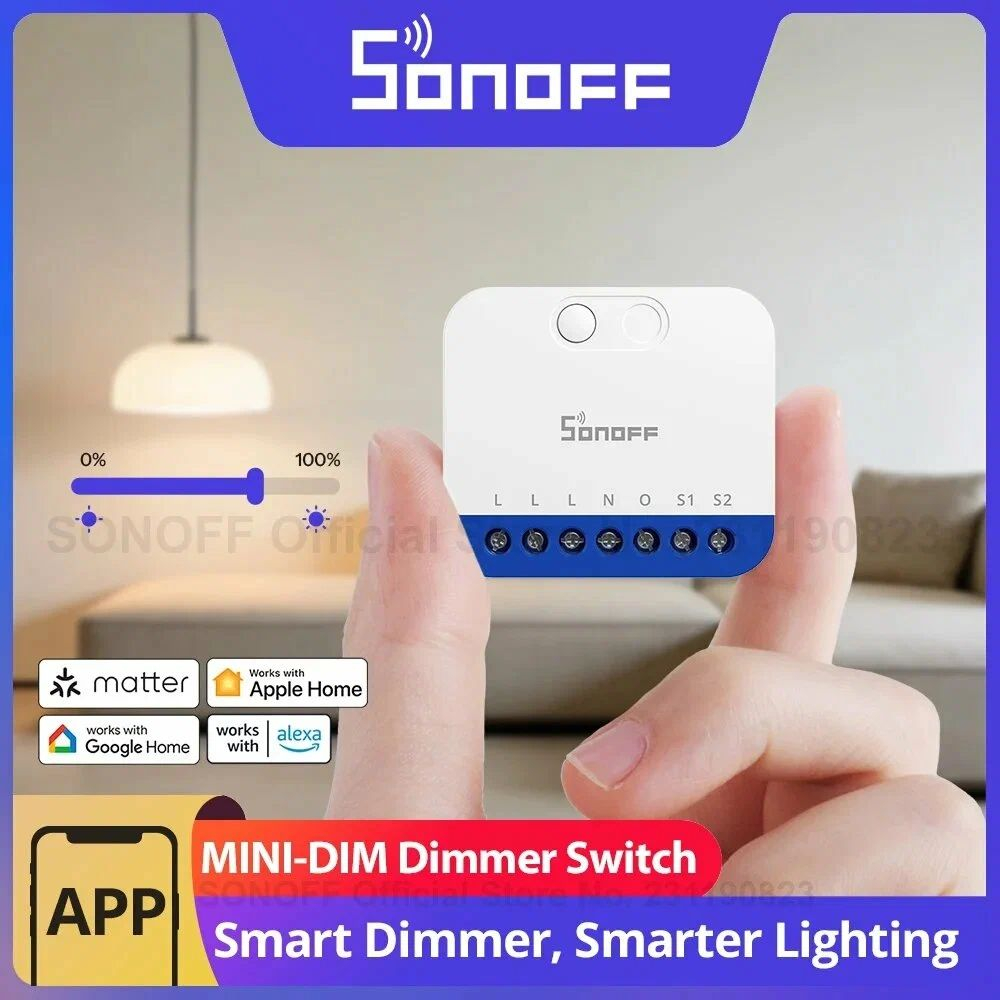 WiFi(Matter) димер SONOFF MINI-DIM