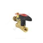 Клапан балансировочный ручной латунь FODRV Ду 15 G1/2" Ру25 ВР Kvs=2.49м3/ч с измерительными ниппелями Venturi BROEN 4355000H-001003 .