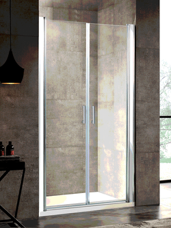 Душевое ограждение RIVER SUEZ  90 МТ Душевое ограждение 90х185 10000001536 Прямоугольная Универсальная  Хром матовый