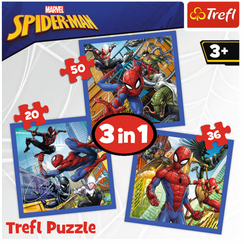 Puzzle "3in1" - Spider force / Disney Marvel Spiderman