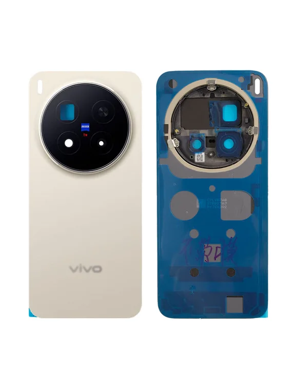 Задняя крышка для Vivo X300 Pro титановый (Titanium / Grey) со стеклом камеры