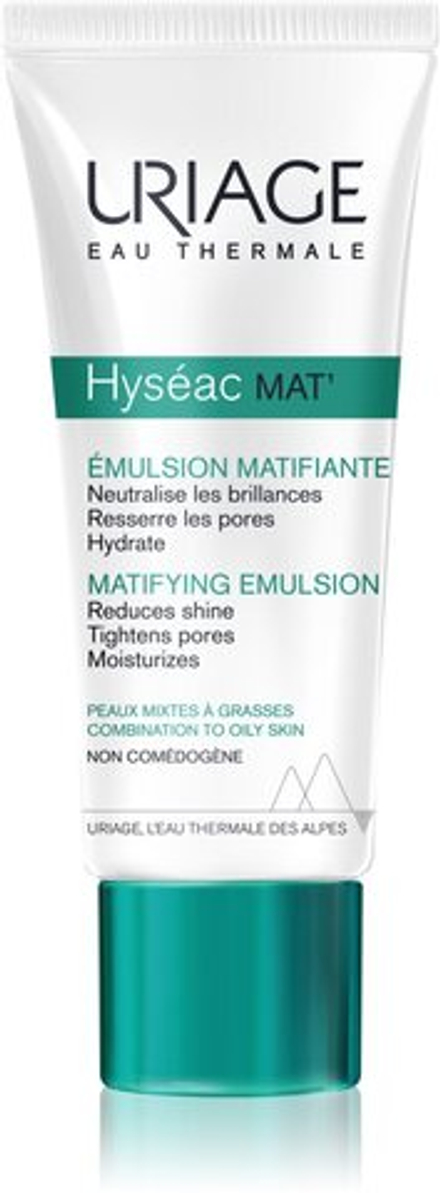 Uriage Hyseac Mat´ Matifying Emulsion - матирующий гель-крем для жирной и комбинированной кожи /   40  ml  / GTIN 3661434001734