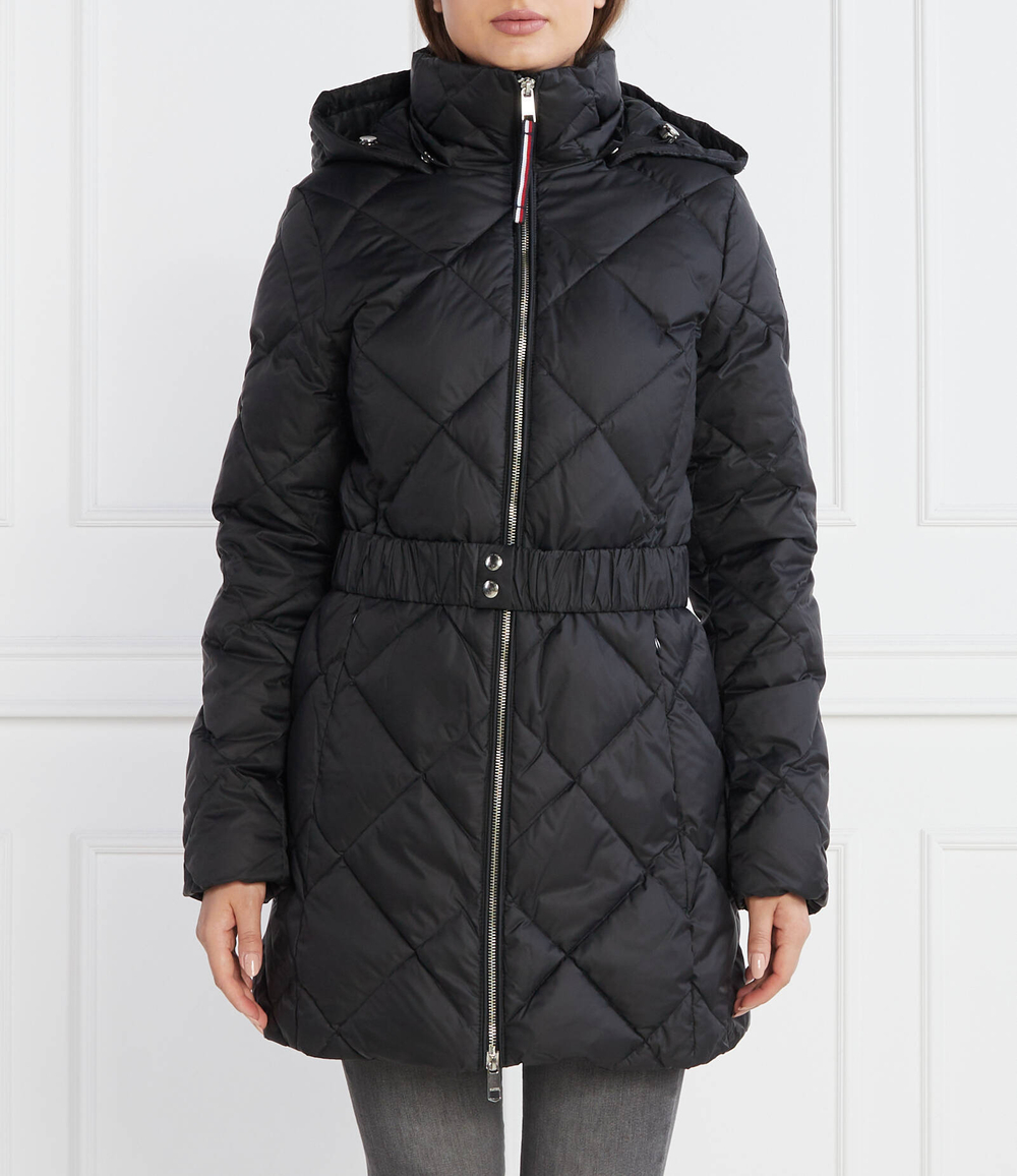 Пуховое пальто ELEVATED BELTED Tommy Hilfiger - черный(WW0WW40326)