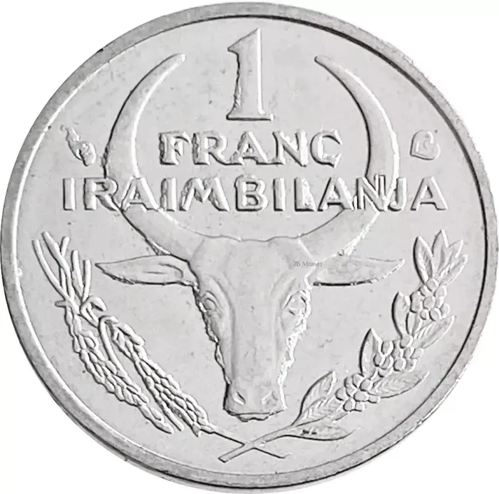 1 франк 2002 Мадагаскар