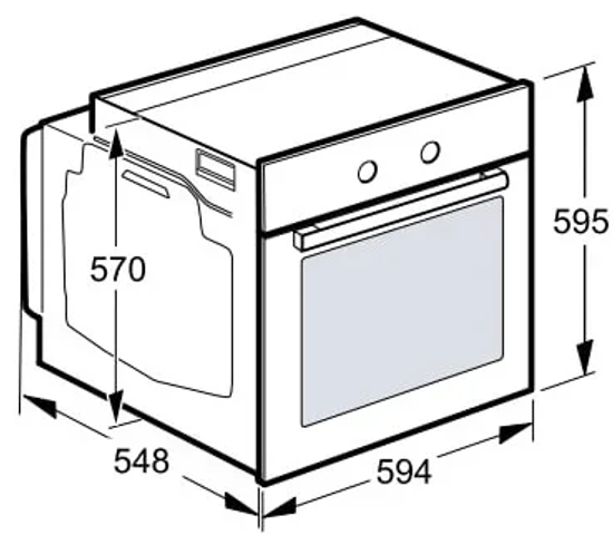 Встраиваемый духовой шкаф BOSCH HJA737BA0