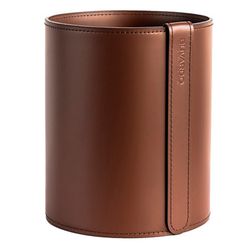 Корзина для бумаг 18 литров из кожи Cuoietto с металлической вставкой 320*270 (BBCMet) 7
