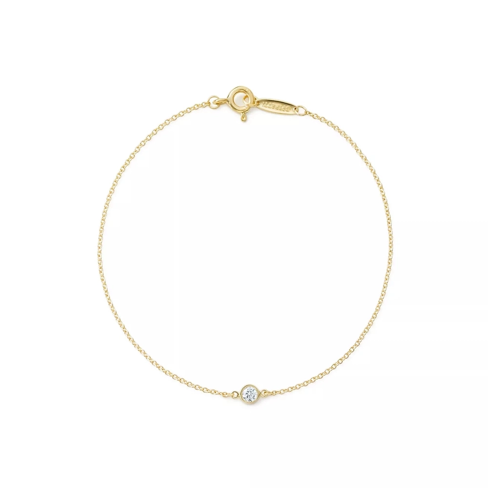 Браслет из жёлтого золота с бриллиантом, Tiffany 💎 Yard,
