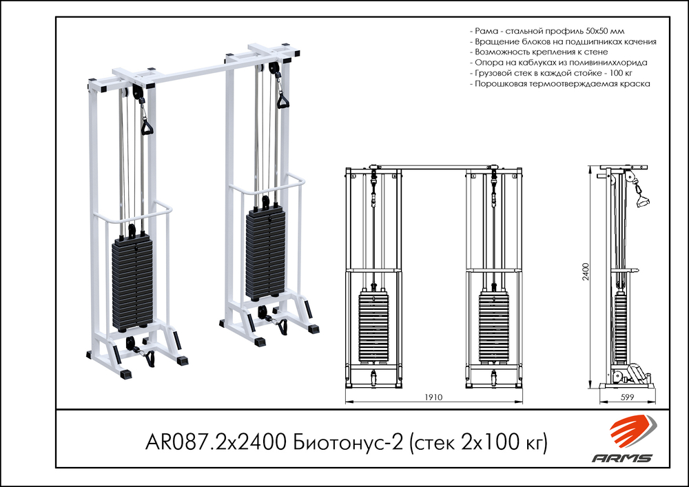 Биотонус-2 (стек 2х100кг)