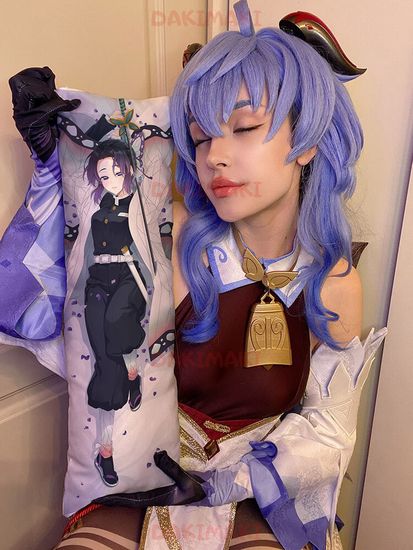 Мини дакимакура Шинобу Кочо из Клинок, рассекающий демонов арт. M0436, 60х20 см