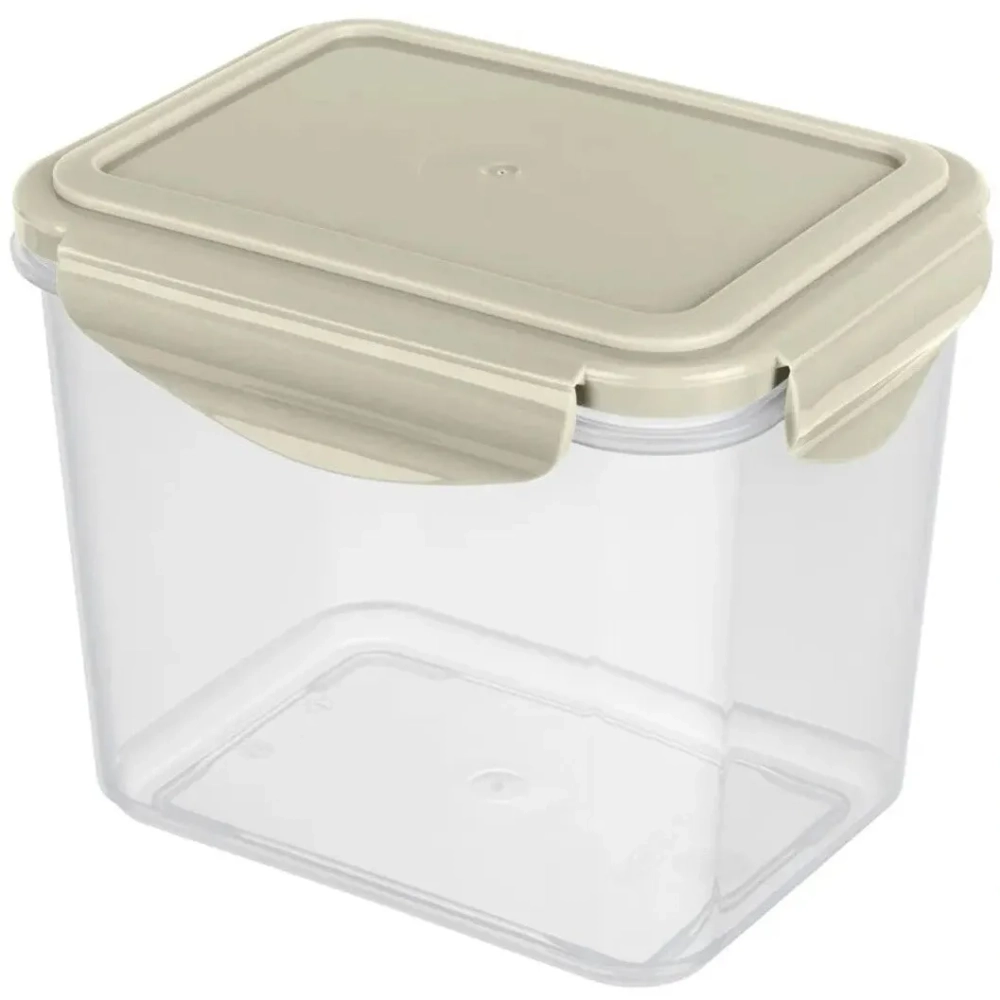 Контейнер для продуктов 0,9л «Smart lock» прямоугольный светло-серый 431129130