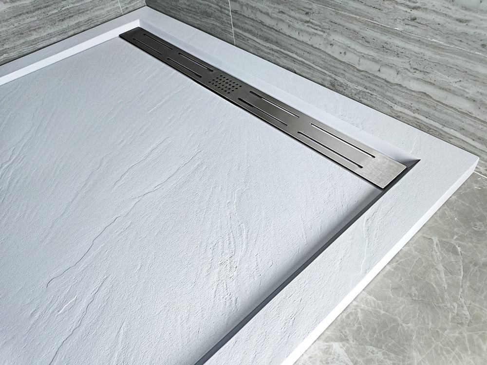 Душевой поддон из искусственного камня WeltWasser WW TRR 10080 STONE-WT L 100x80 10000004359 Белый
