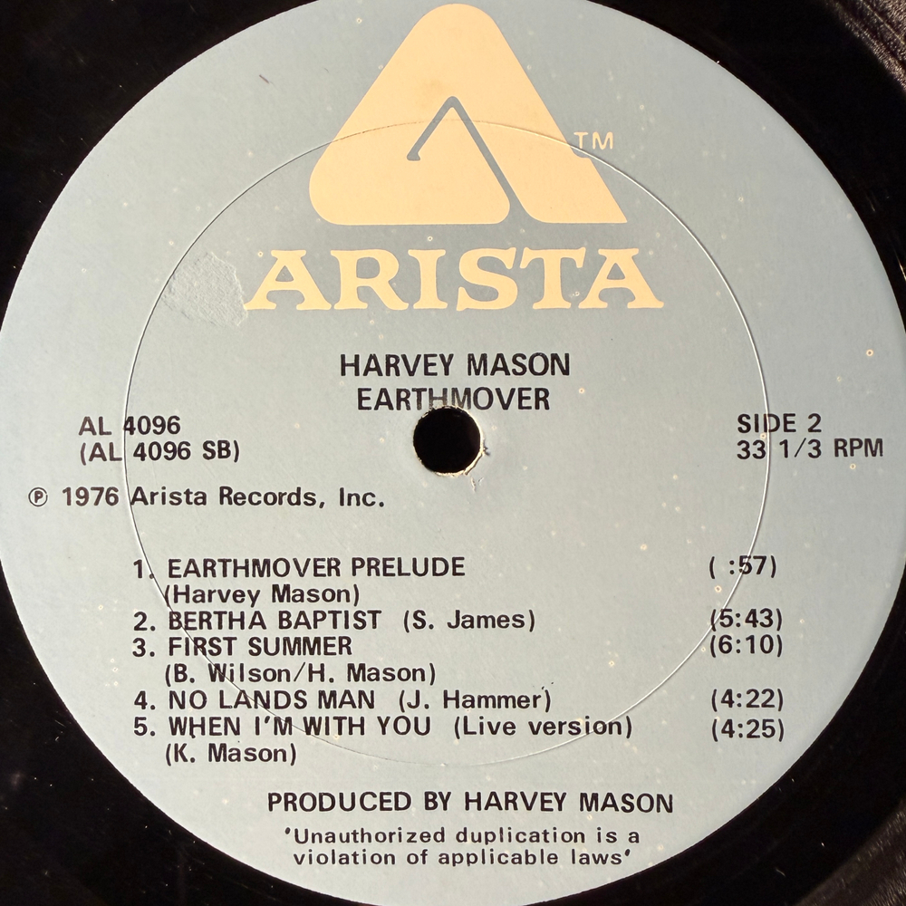 Harvey Mason ‎– Earthmover (США 1976г.) Т