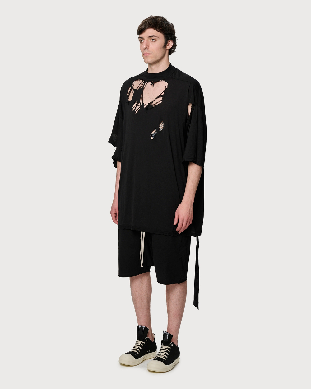 RICK OWENS DRKSHDW ФУТБОЛКА МУЖСКАЯ HOLLYWOOD TOMMY ЧЕРНАЯ