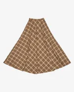 Юбка One Two A-line коричневая