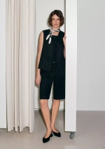 Льняные бермуды с поясом