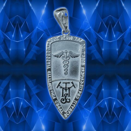 Талисман Целительный щит Кадуцея ЮРВ-30-с