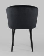 Стул с подлокотниками Нейтон велюр черный